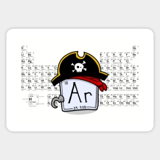 Periodic Pirate Sticker